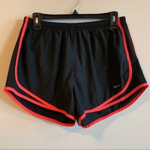 Nike Trending Black Shorts with Orange Trim (L)